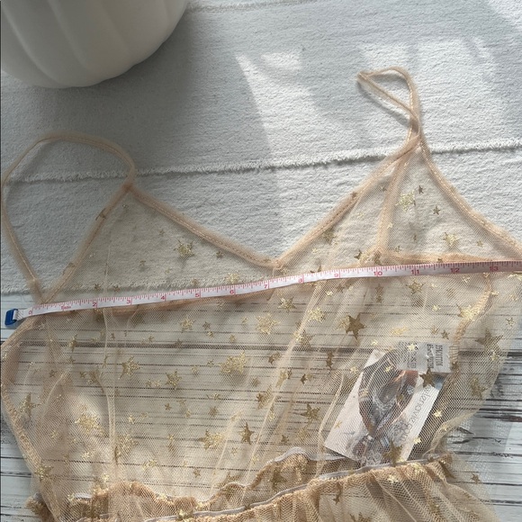 Golden Galaxy Sparkle Mesh Maxi Dress Cover Up - Picture 7 of 9